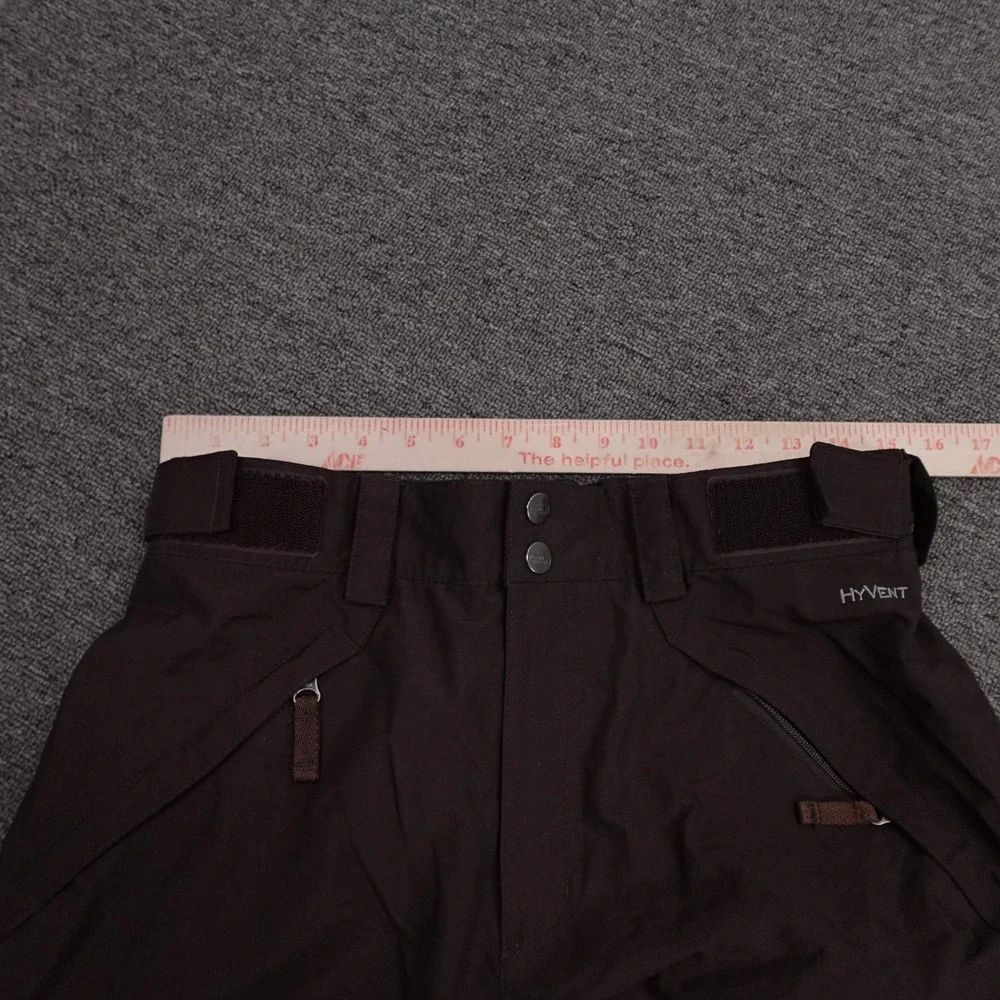 The North Face Snow Pants Mens Small Brown HyVent Insulated Waterproof Ski